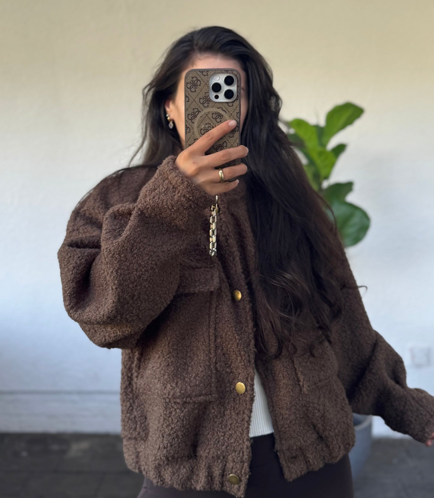 Teddy Boucle Jacke versch. Farben