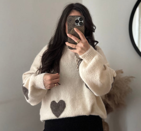 Pullover soft love Ecru/ Teddy
