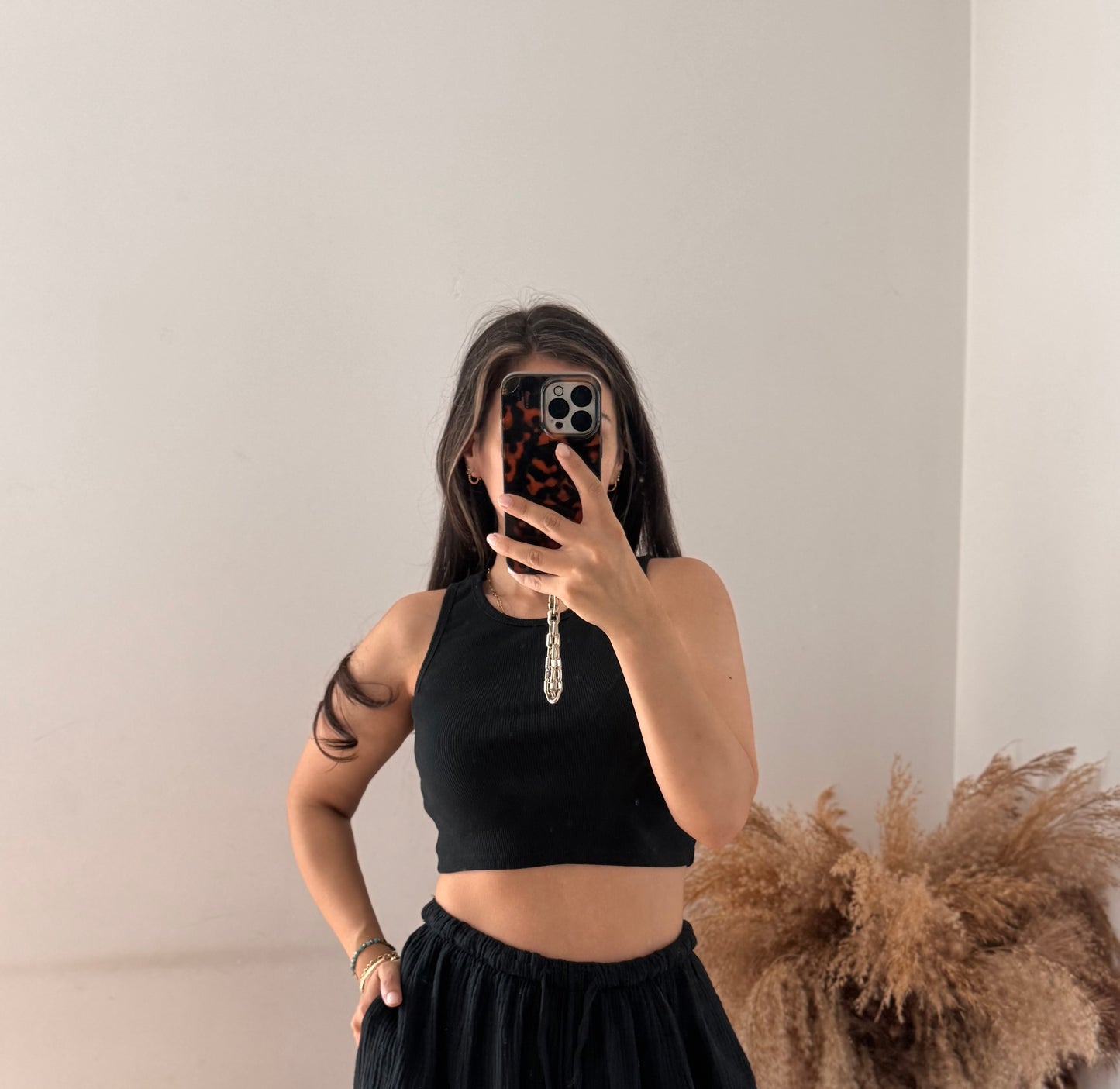 Ripp crop Tanktop versch. Farben