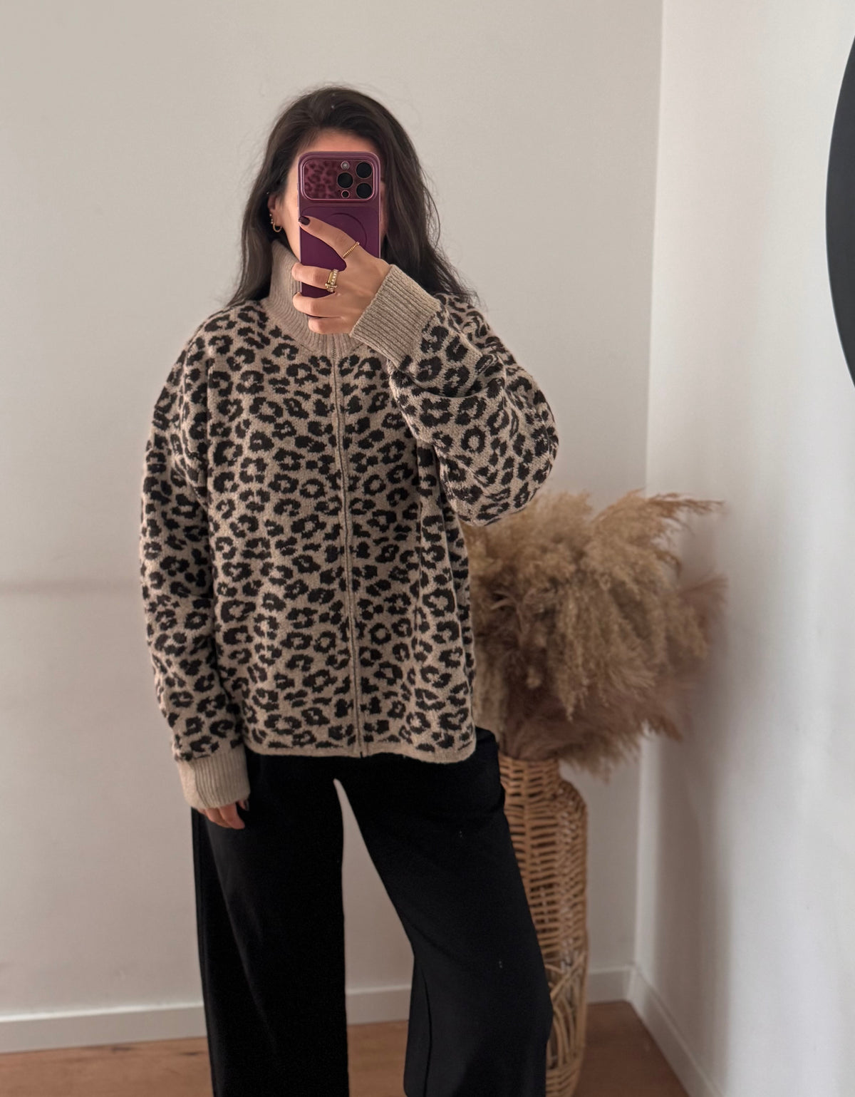 Leo zipper Leo beige
