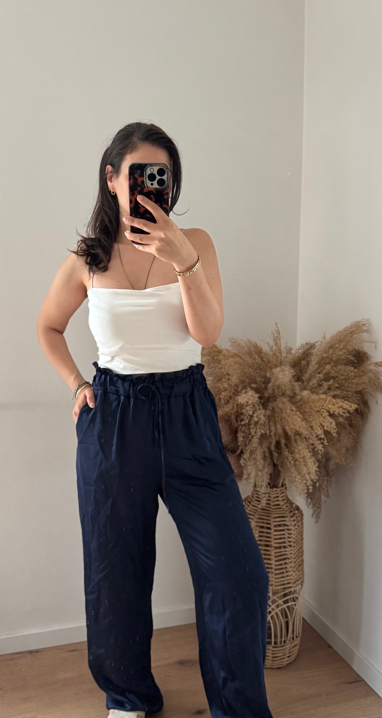 Sanfte Viscose Hose Navy