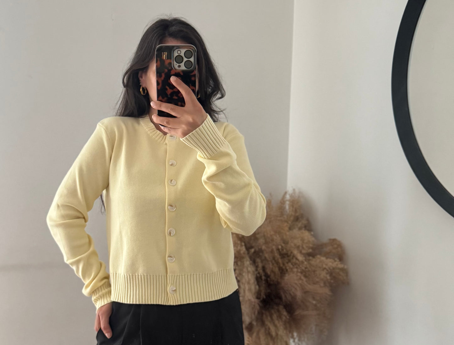 Pure Cotton Cardigan Babygelb