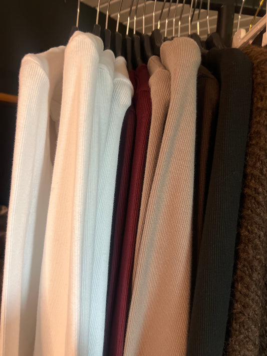 basic ripp langarm verschiedene Farben