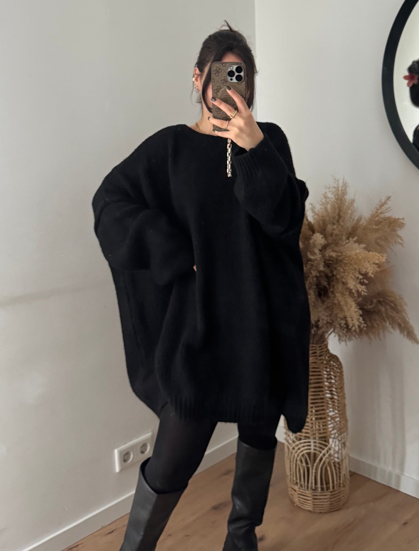 XXL Pullover/Kleid schwarz