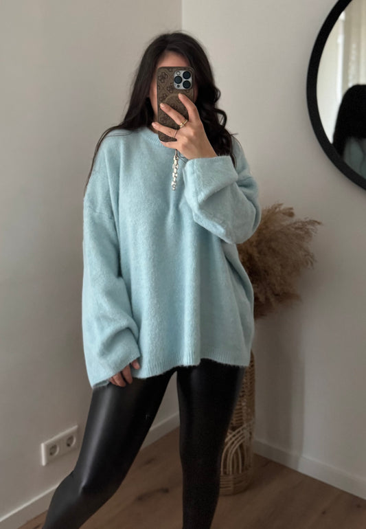 Pullover Schneeflocke Babyblau