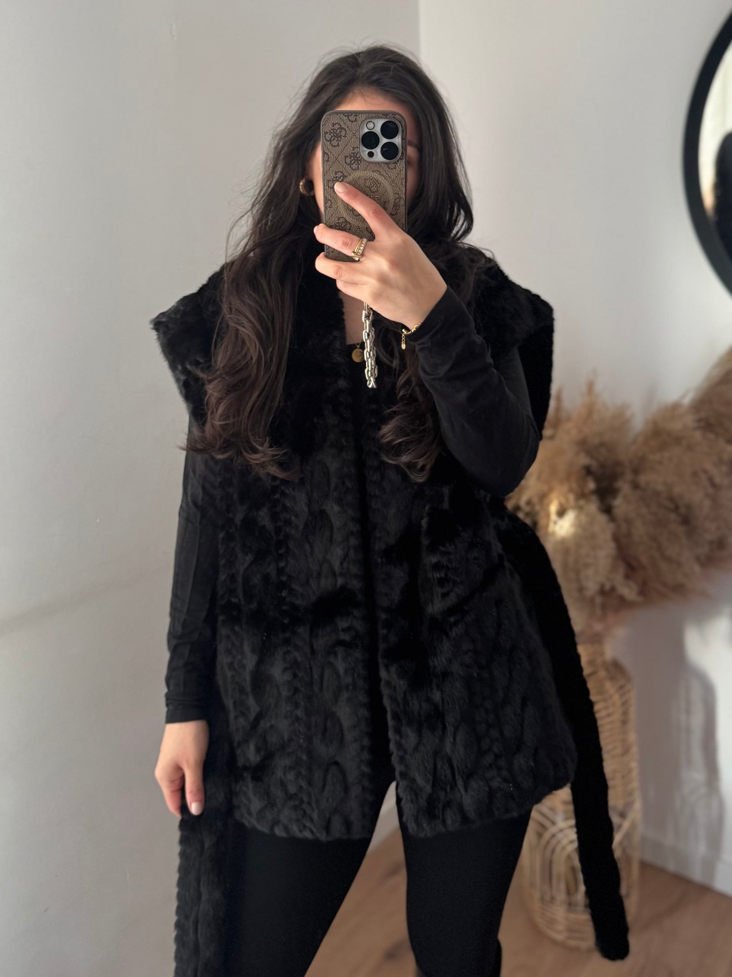 Cutie Fellweste schwarz