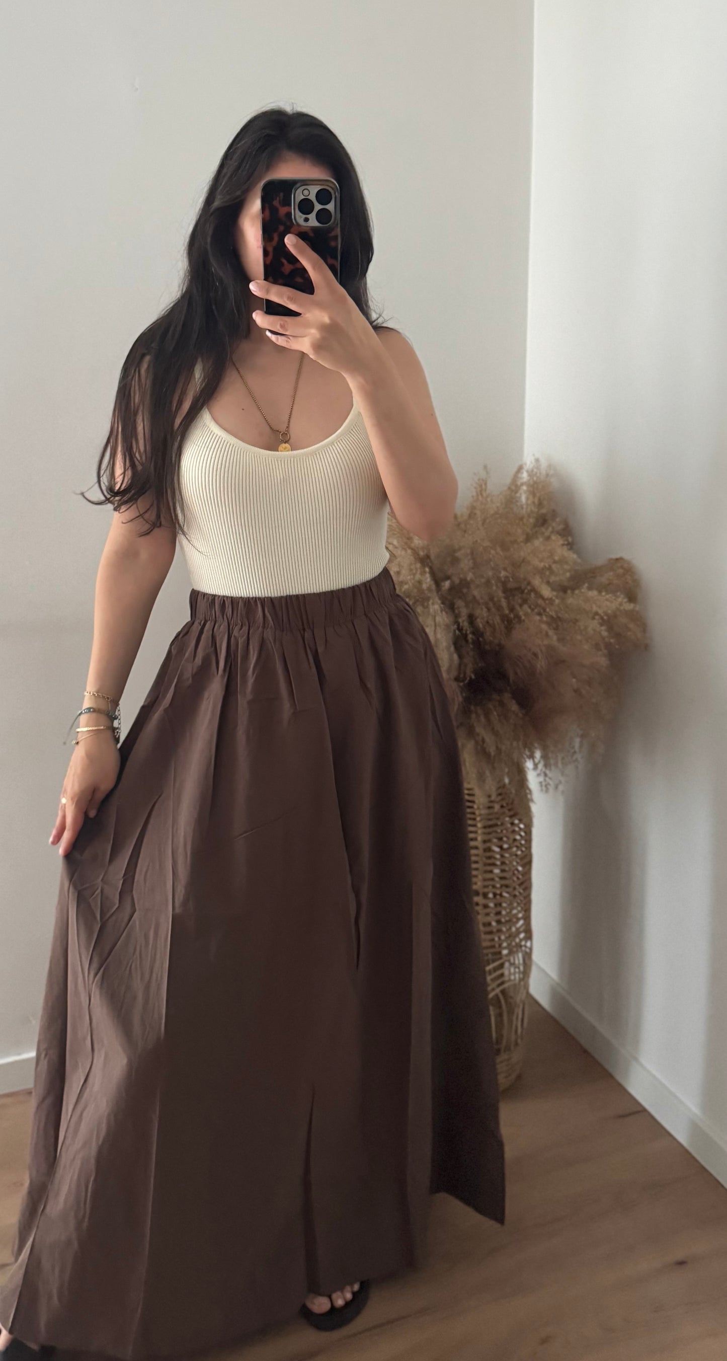 Cleo Maxi Rock braun