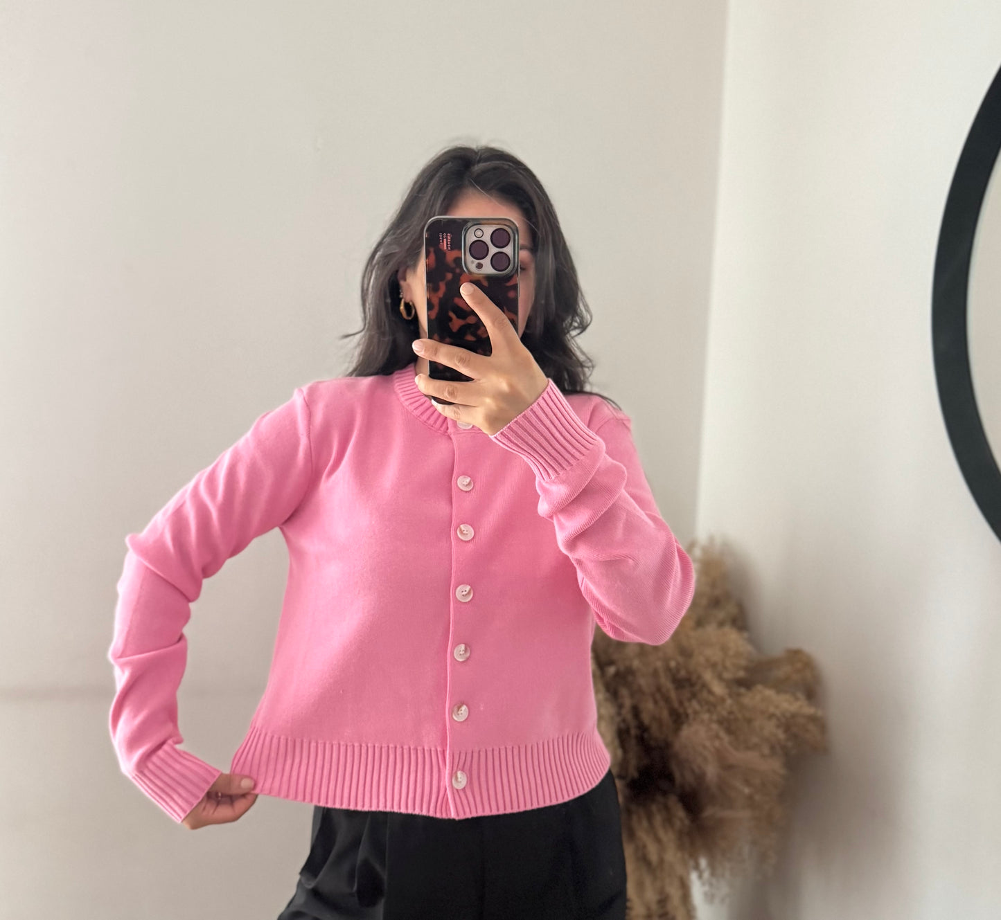 Pure Cotton Cardigan Bubblepink