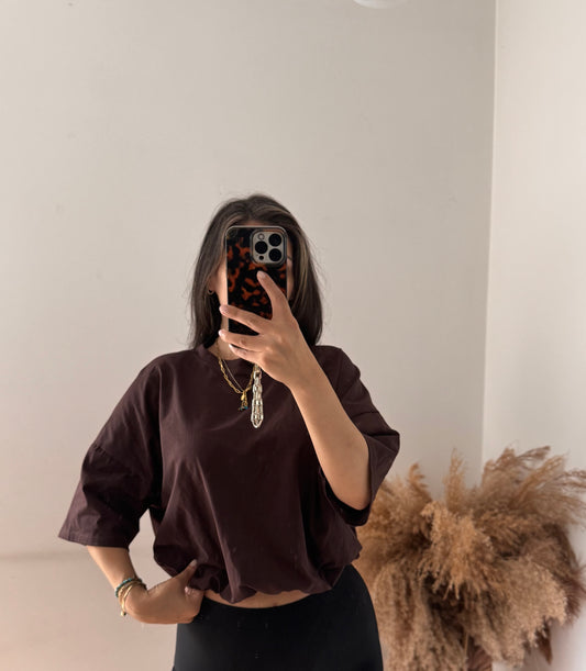 Soft Pop Shirt edelbraun