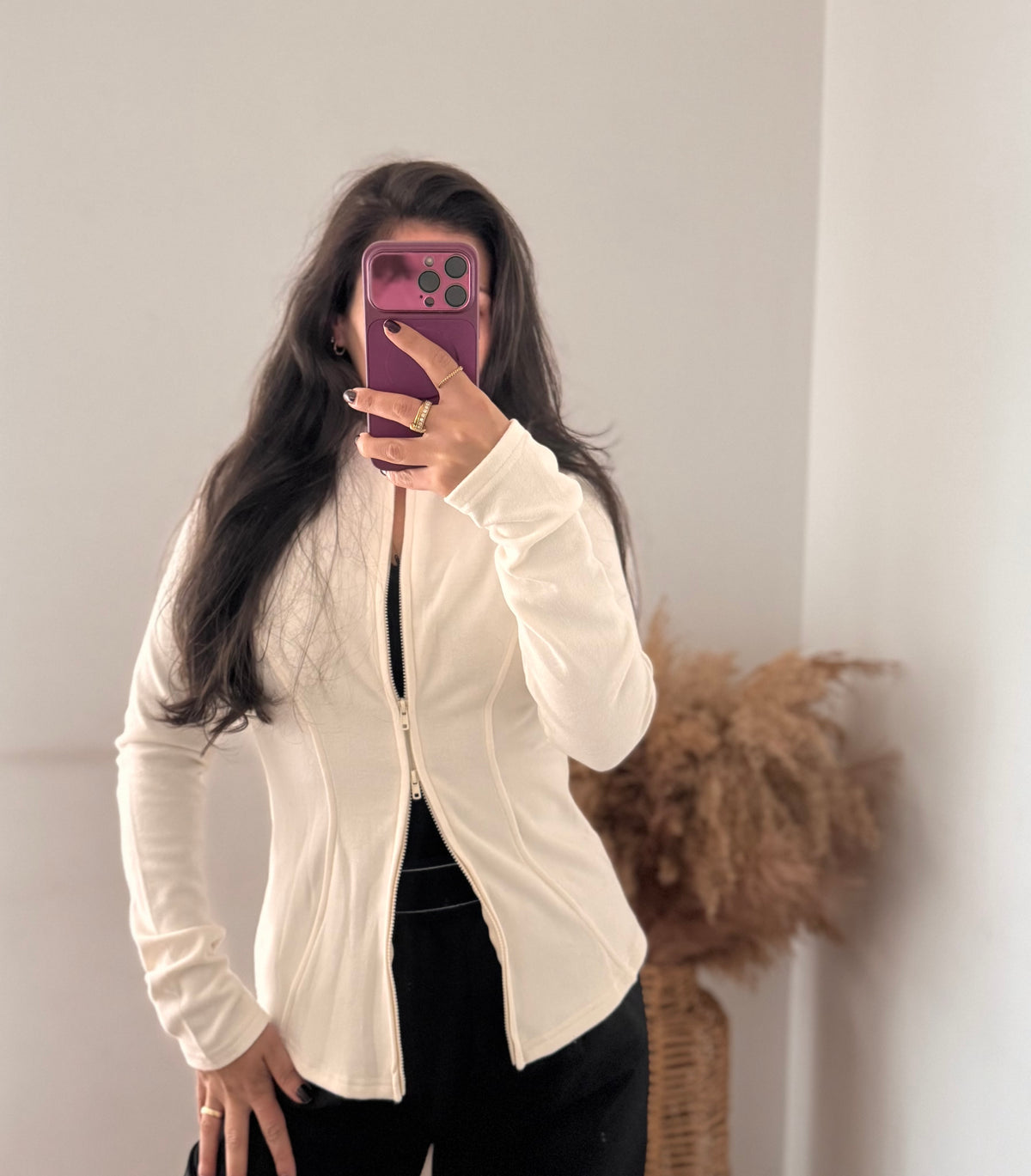 Yoga Jacke Ecru S-M