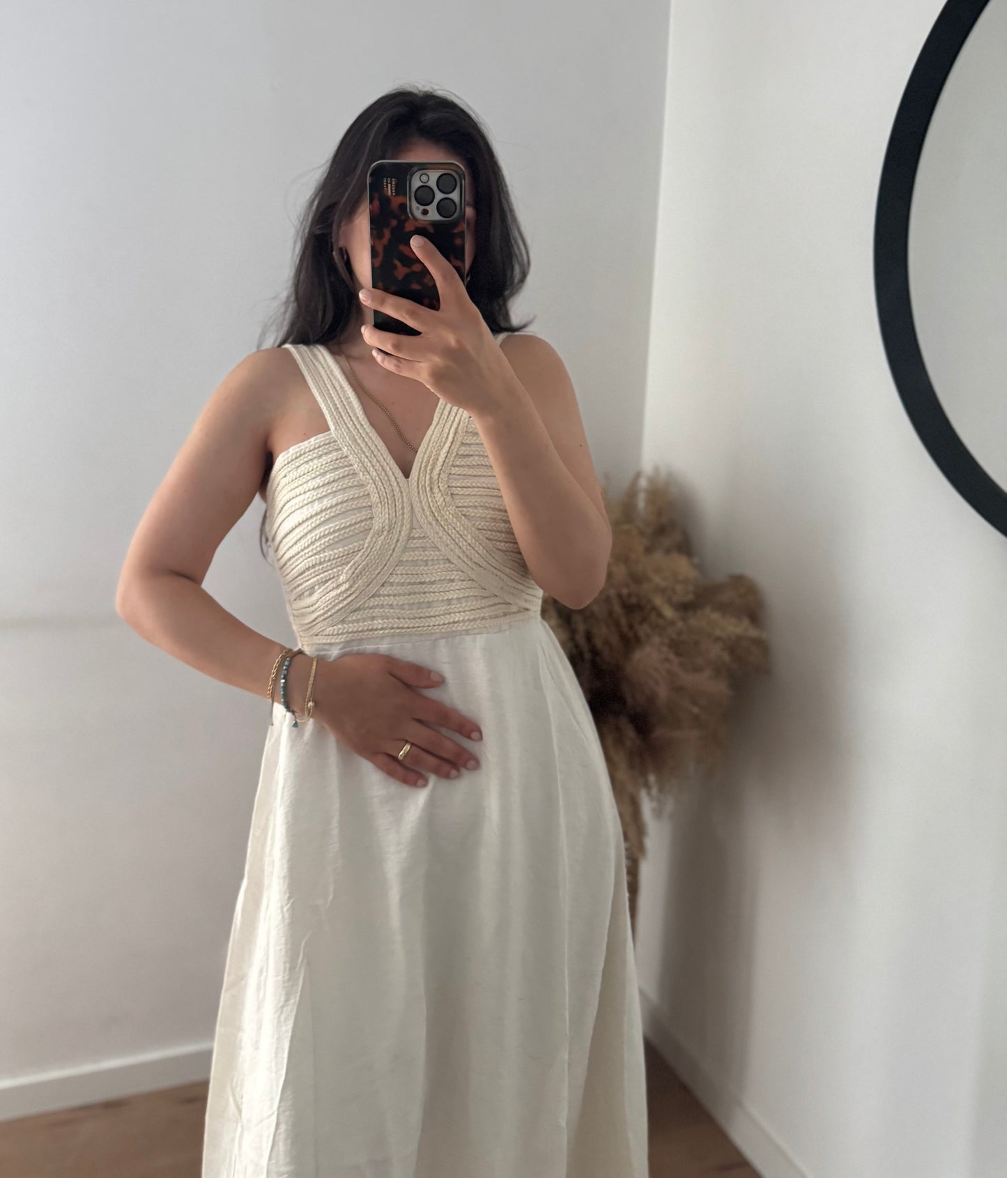Monaco dress beige