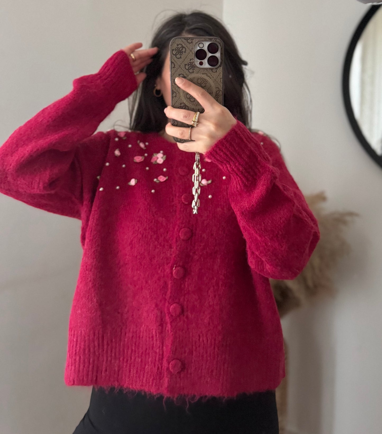 Cardigan Rosie fuchsia