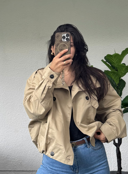 Bubble Trenchcoat beige