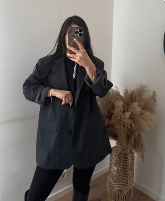 Oversized Blazer Anthrazit