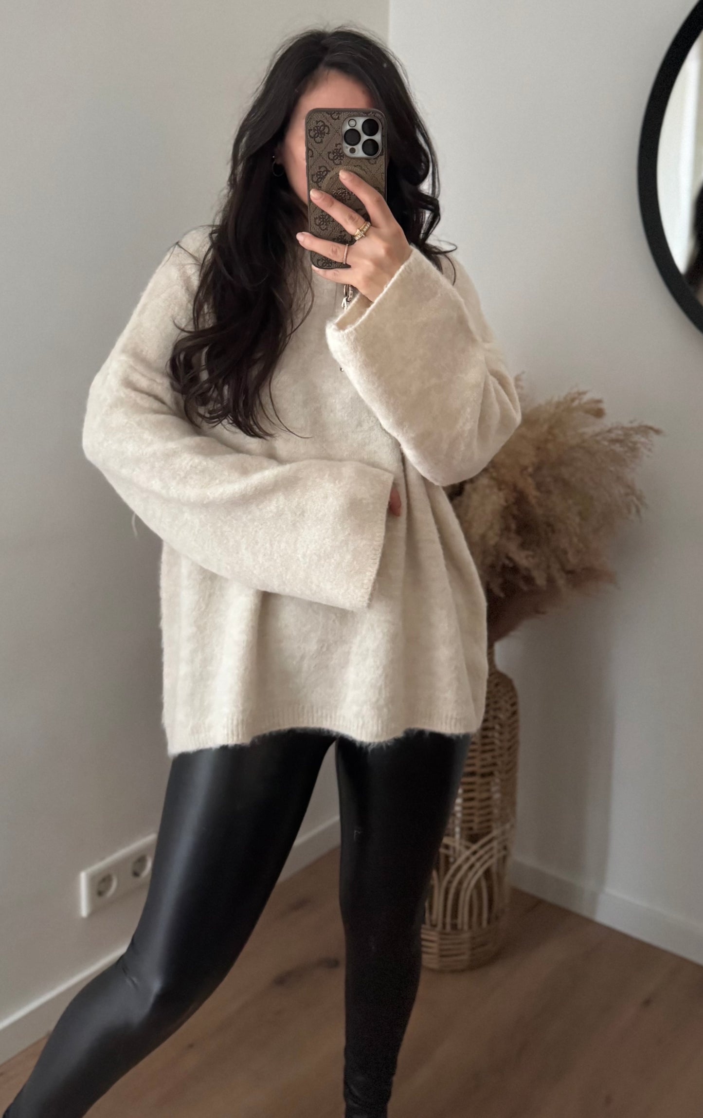 Pullover Schneeflocke Ecru