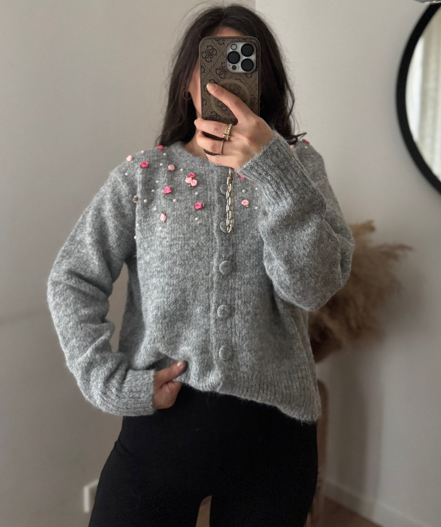 Cardigan Rosie hellgrau