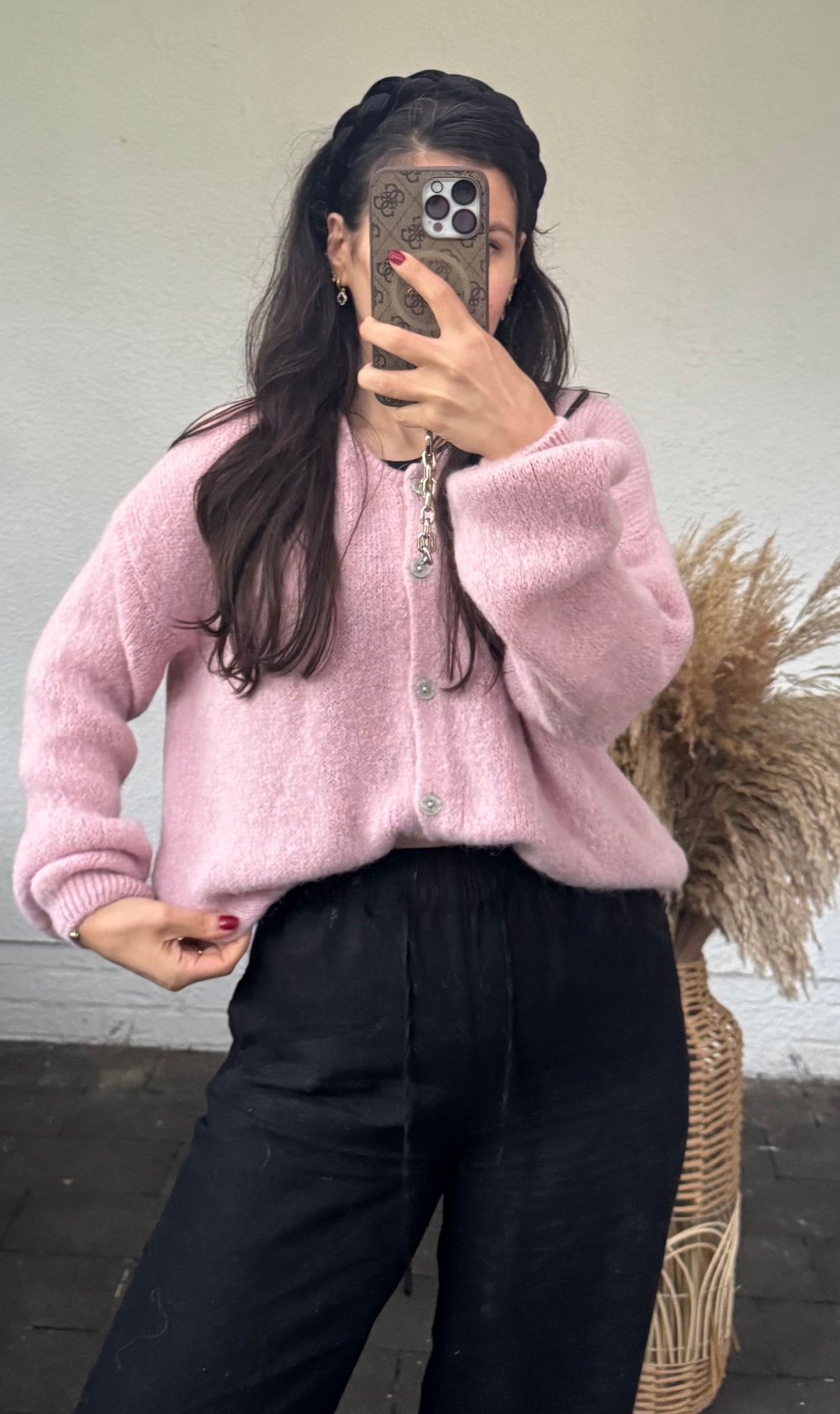 Musthave Alpaka Cardigan Rosé