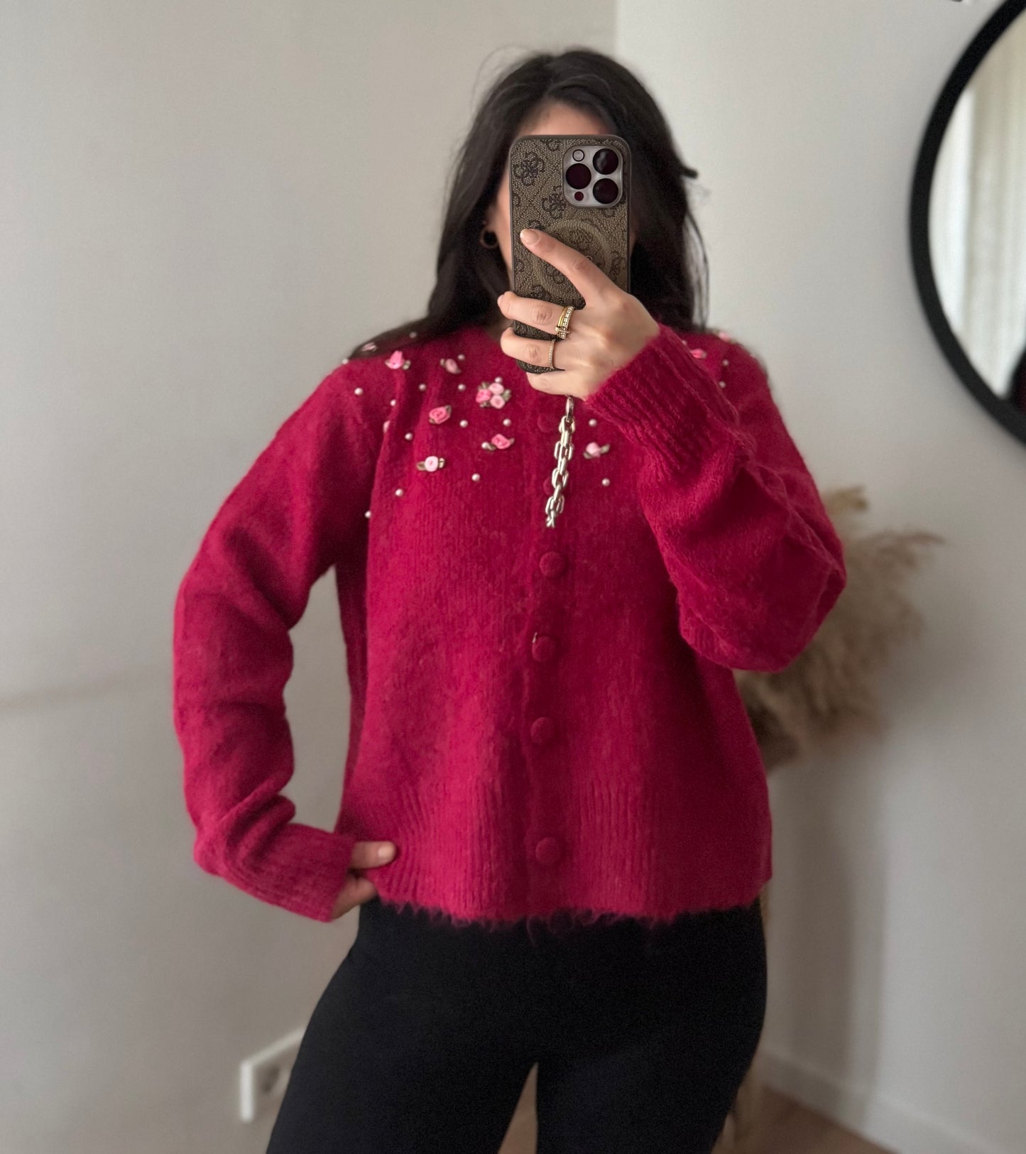 Cardigan Rosie fuchsia