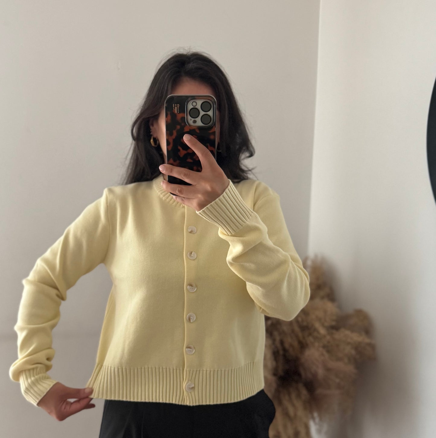 Pure Cotton Cardigan Babygelb