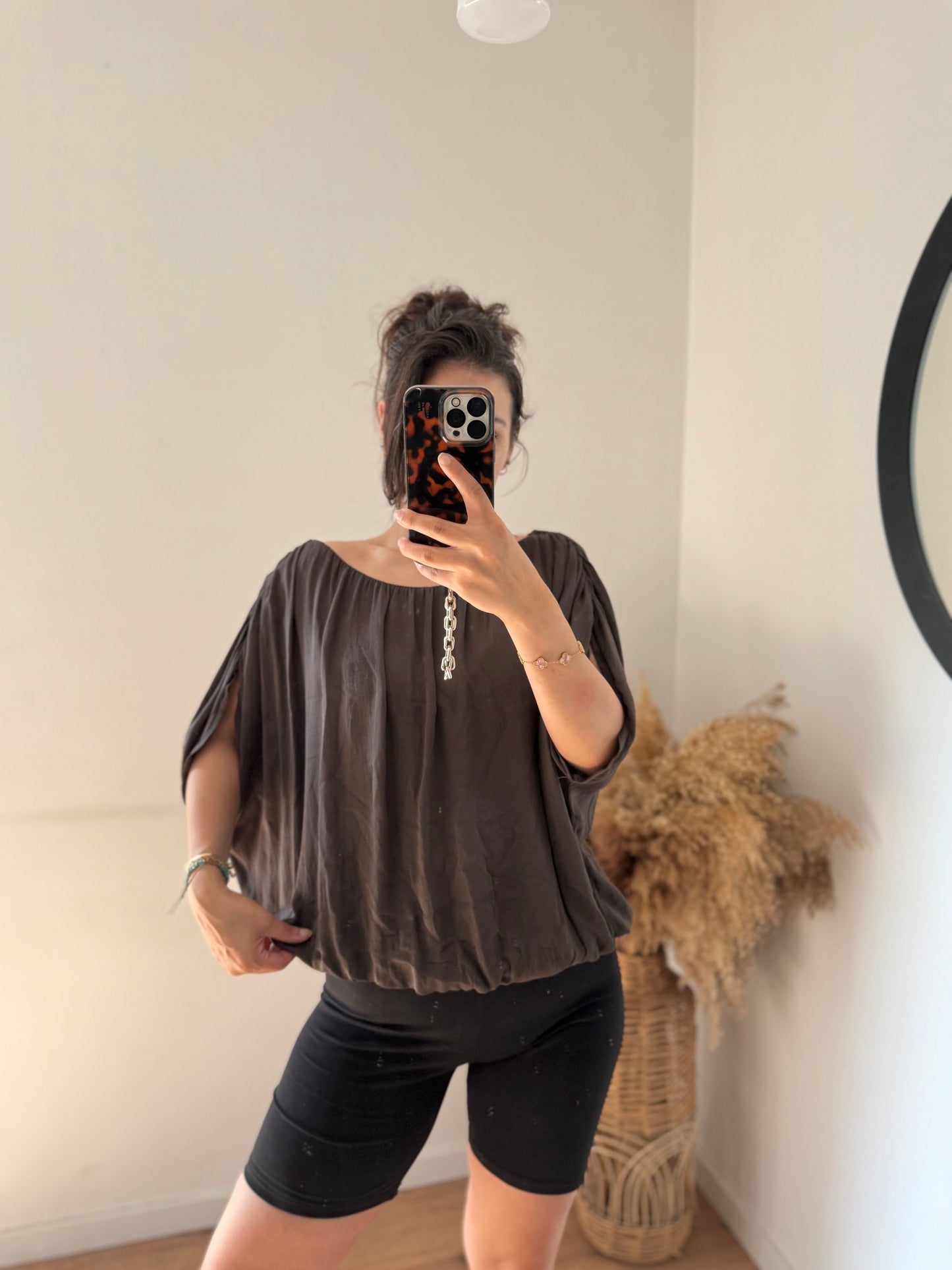 Yasmin top Viscose choco
