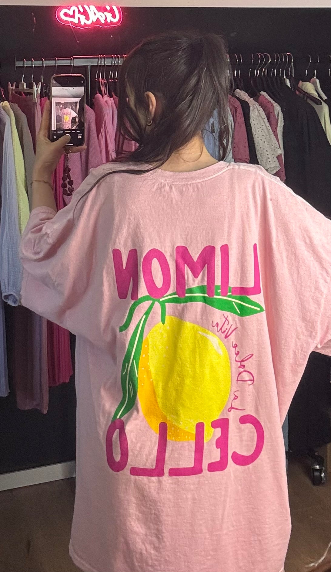 Oversized Shirt Limoncello rosa
