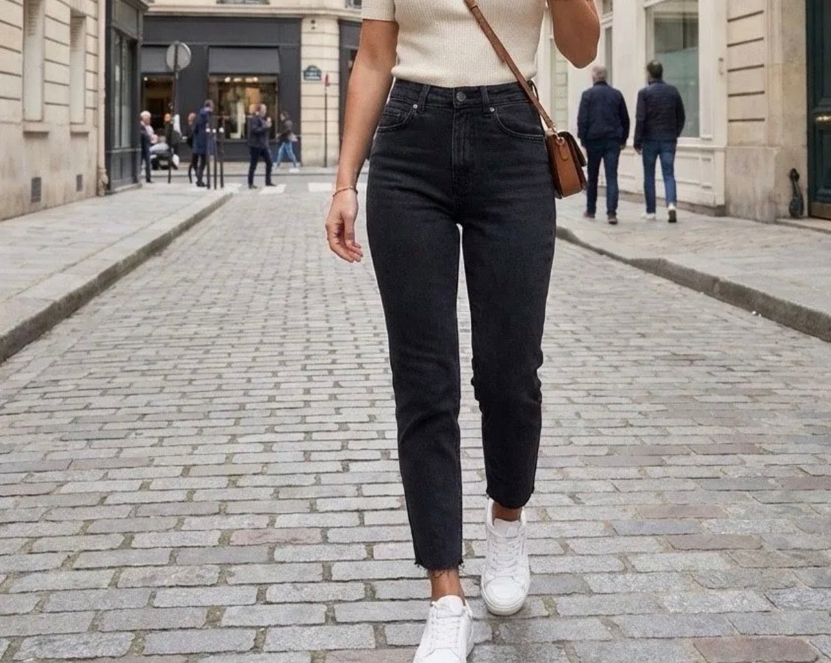 Redial dunkele mom Jeans