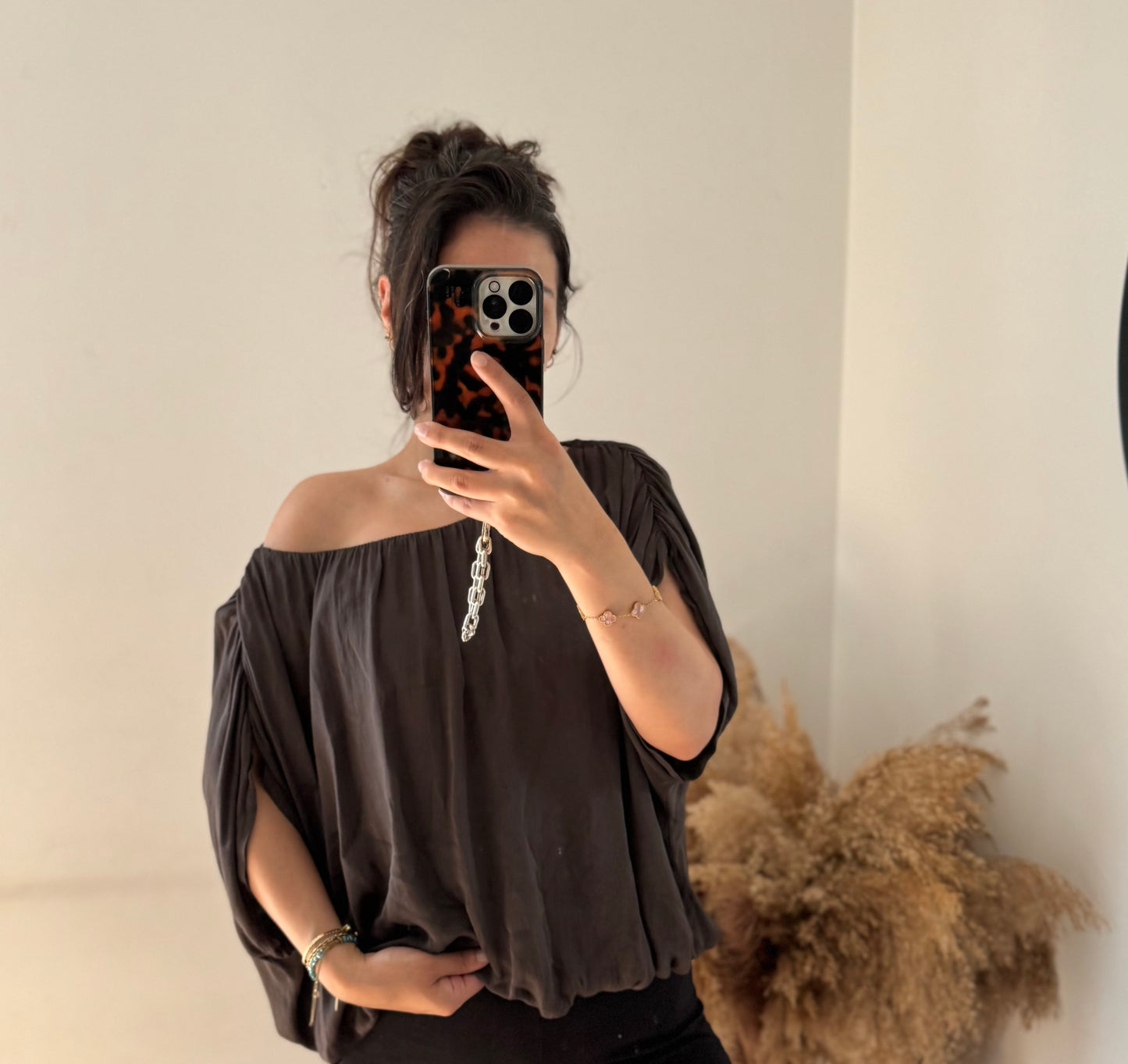 Yasmin top Viscose choco
