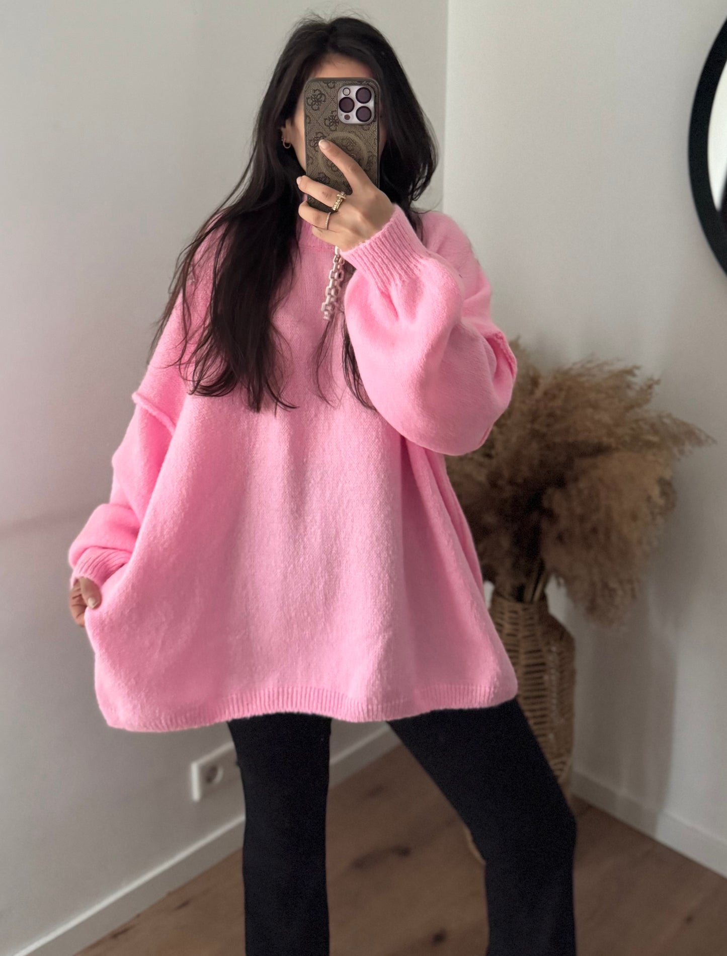 Cute Basic Pullover pink