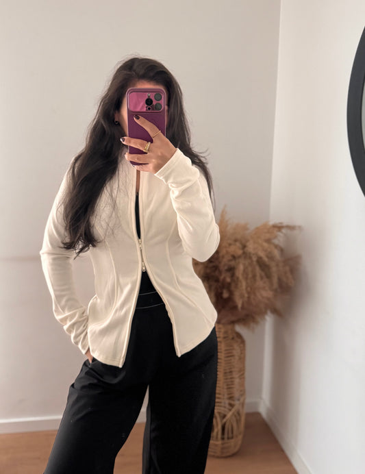 Yoga Jacke Ecru S-M