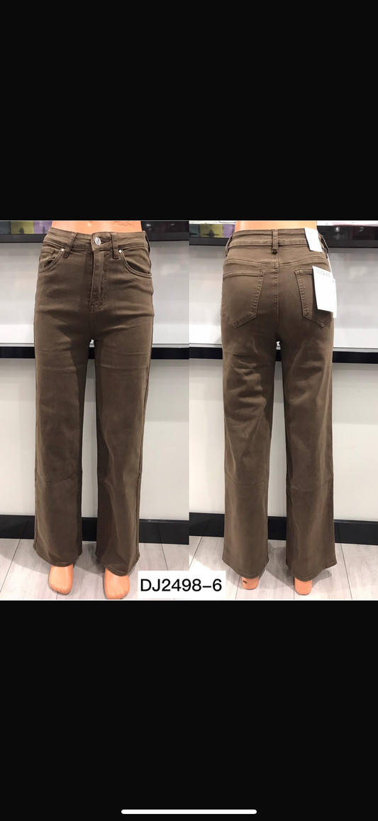 Curvy Jeanshose braun