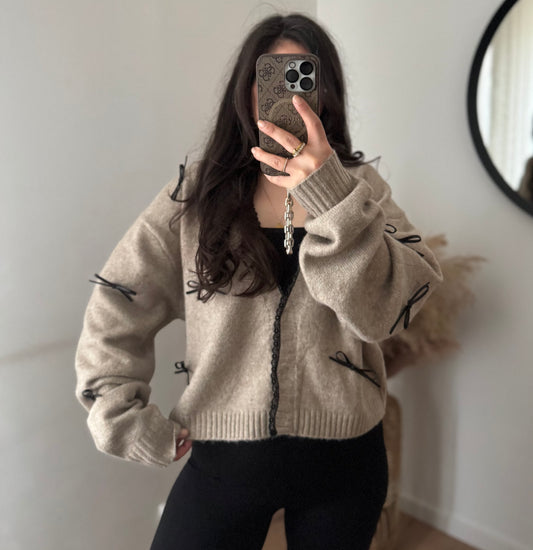 Cardigan Stella bow hellteddy