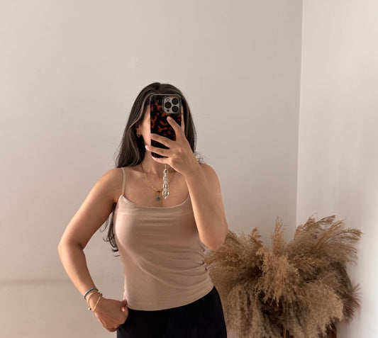 Basic line top beige