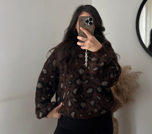 Leo Dream Pullover dunkelbraun