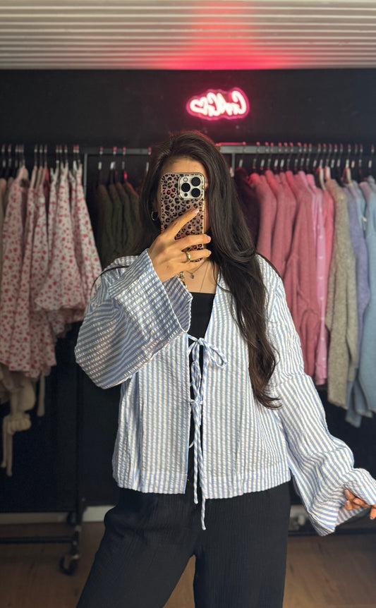 Streifen schleifen Bluse versch. Farben