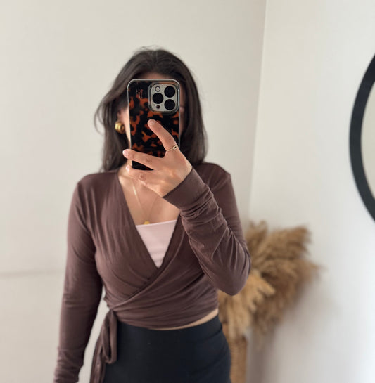 Yoga Top braun