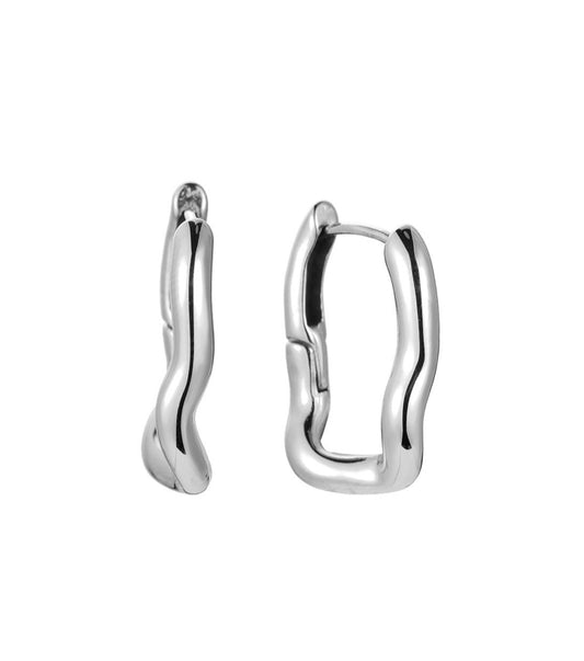 Molten chain link Ohrringe