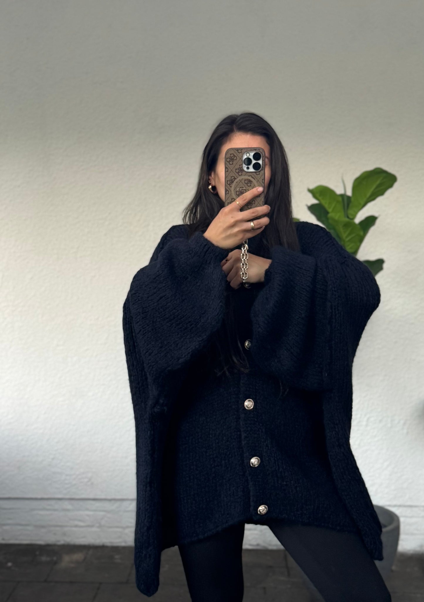 Oversized Cardigan Lelly dunkelblau