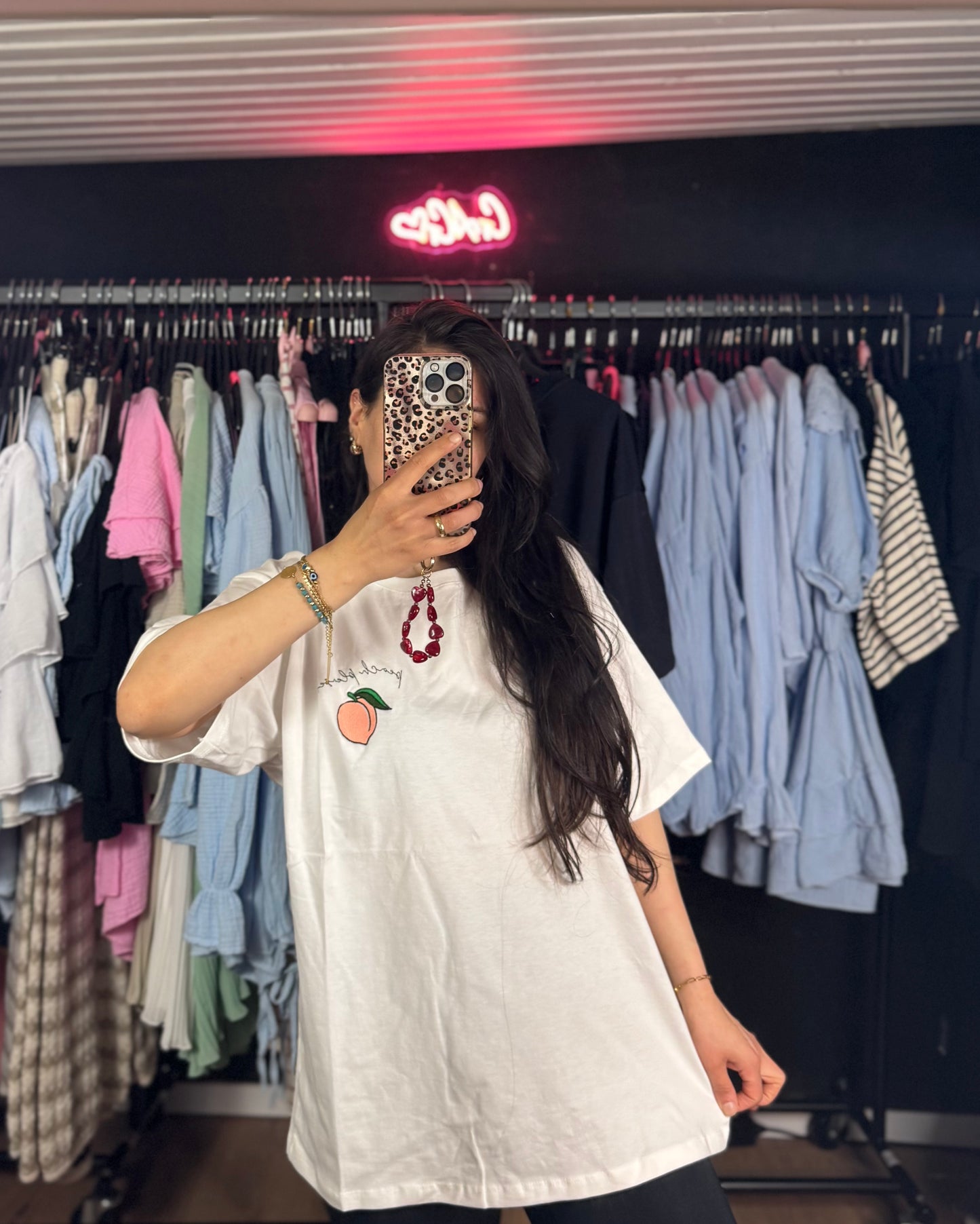 Shirt Peach please mit inkl. Änhänger