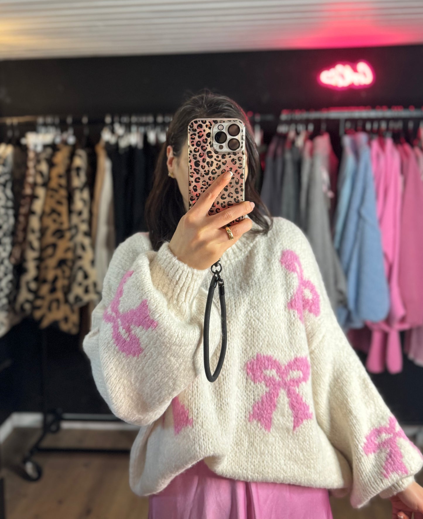 Schleifen Pullover KIM