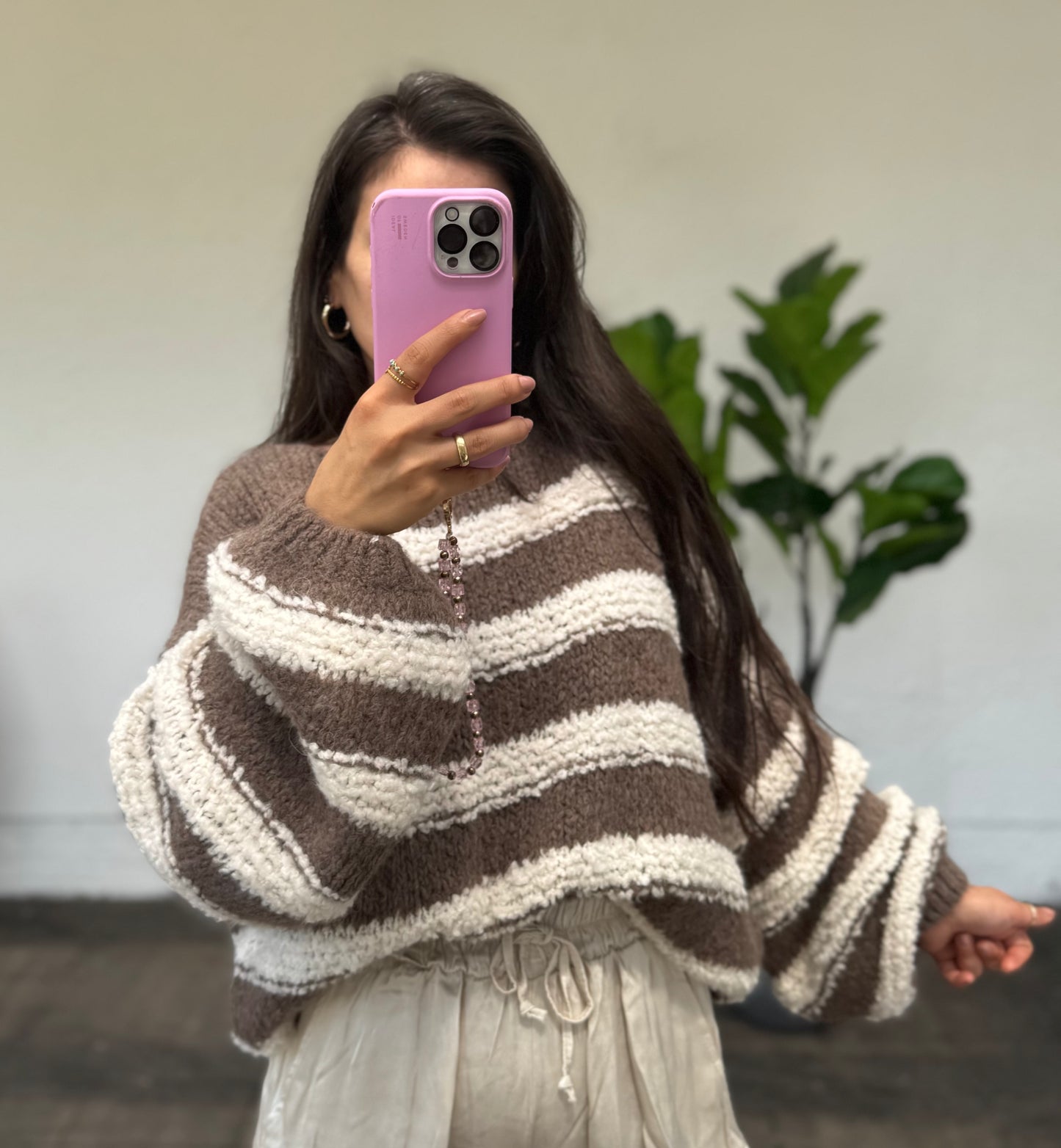 Pullover Teddy Boucle