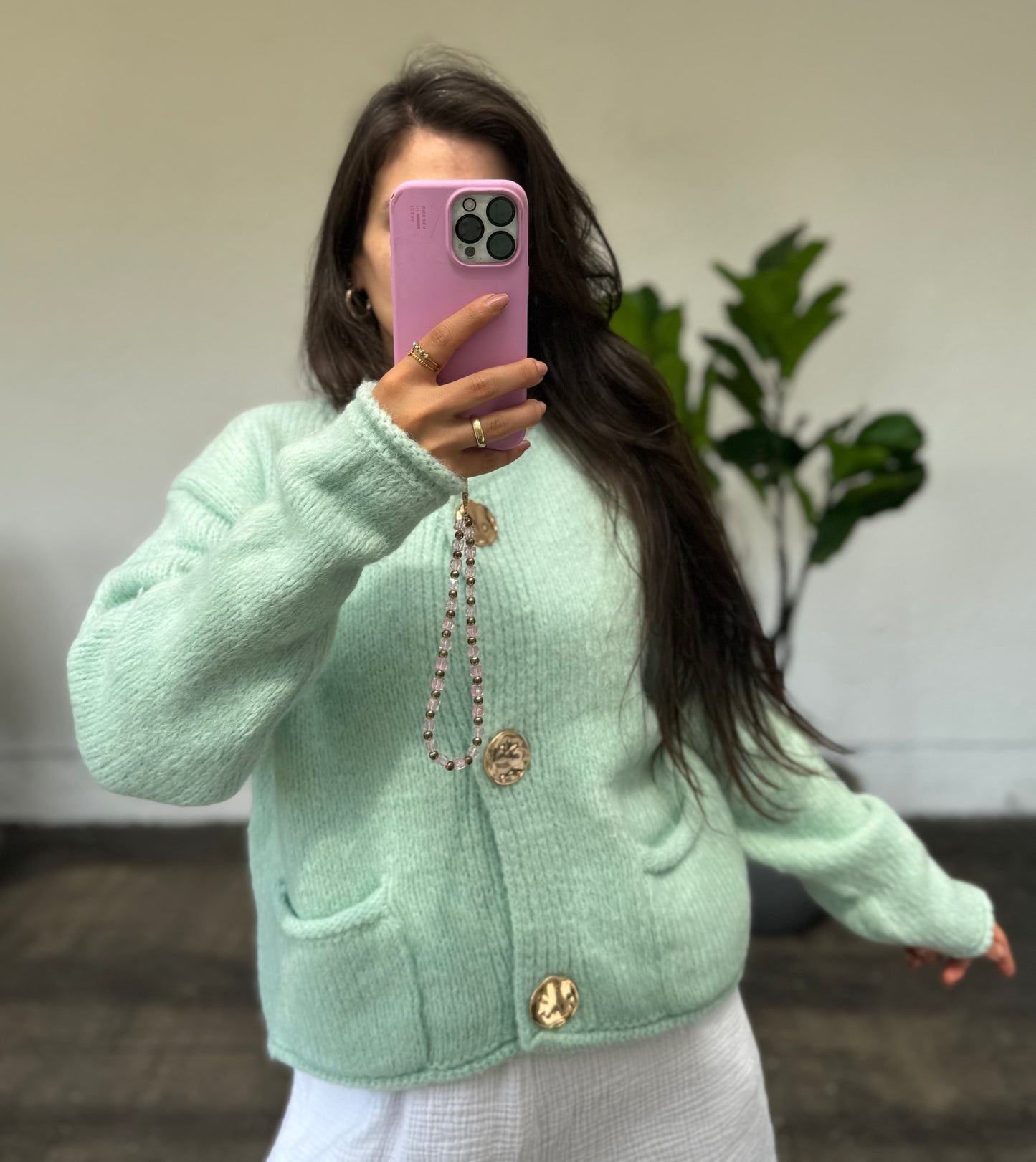 ALY CARDIGAN MINT