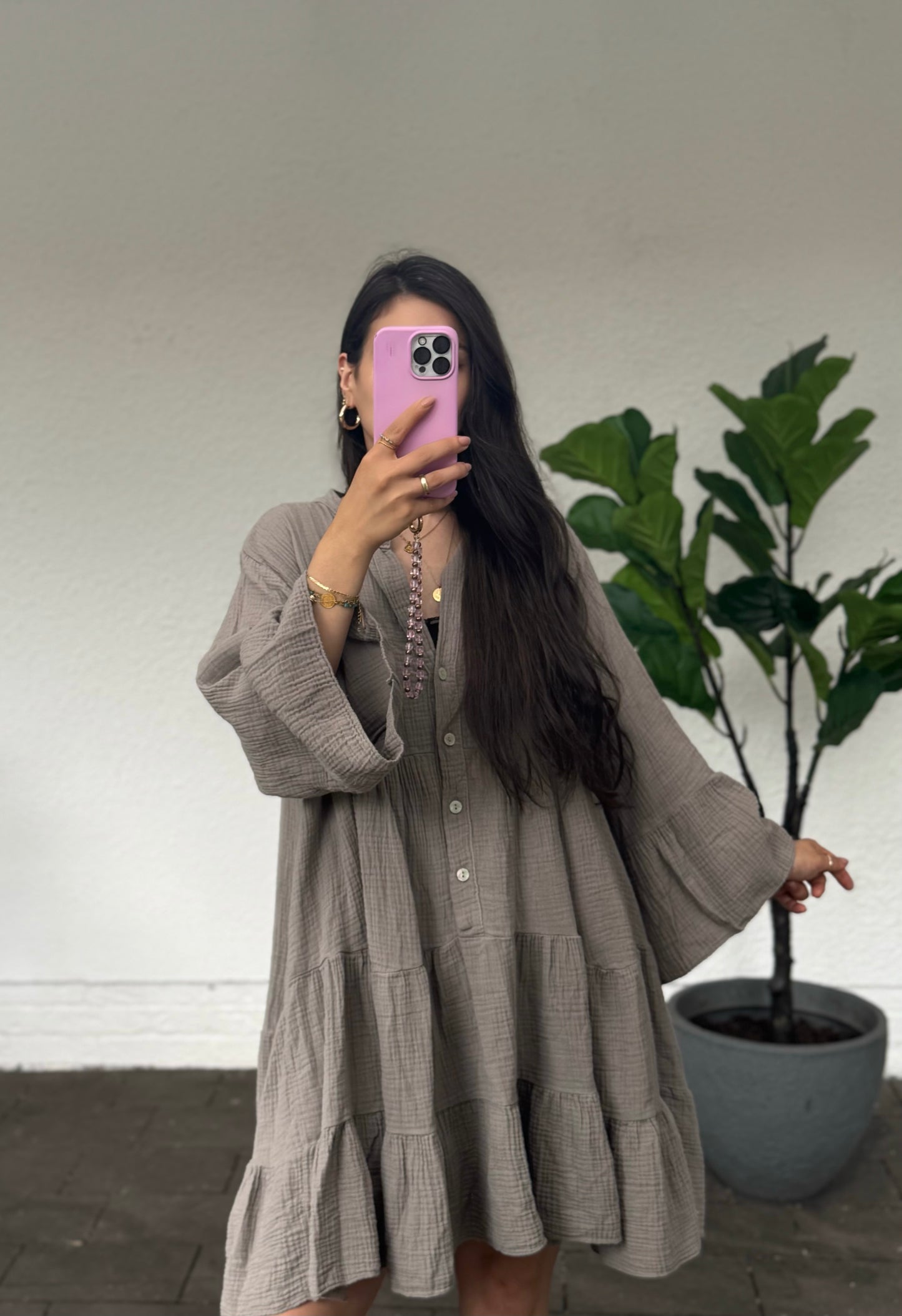 Musselinkleid Luna versch. Farben