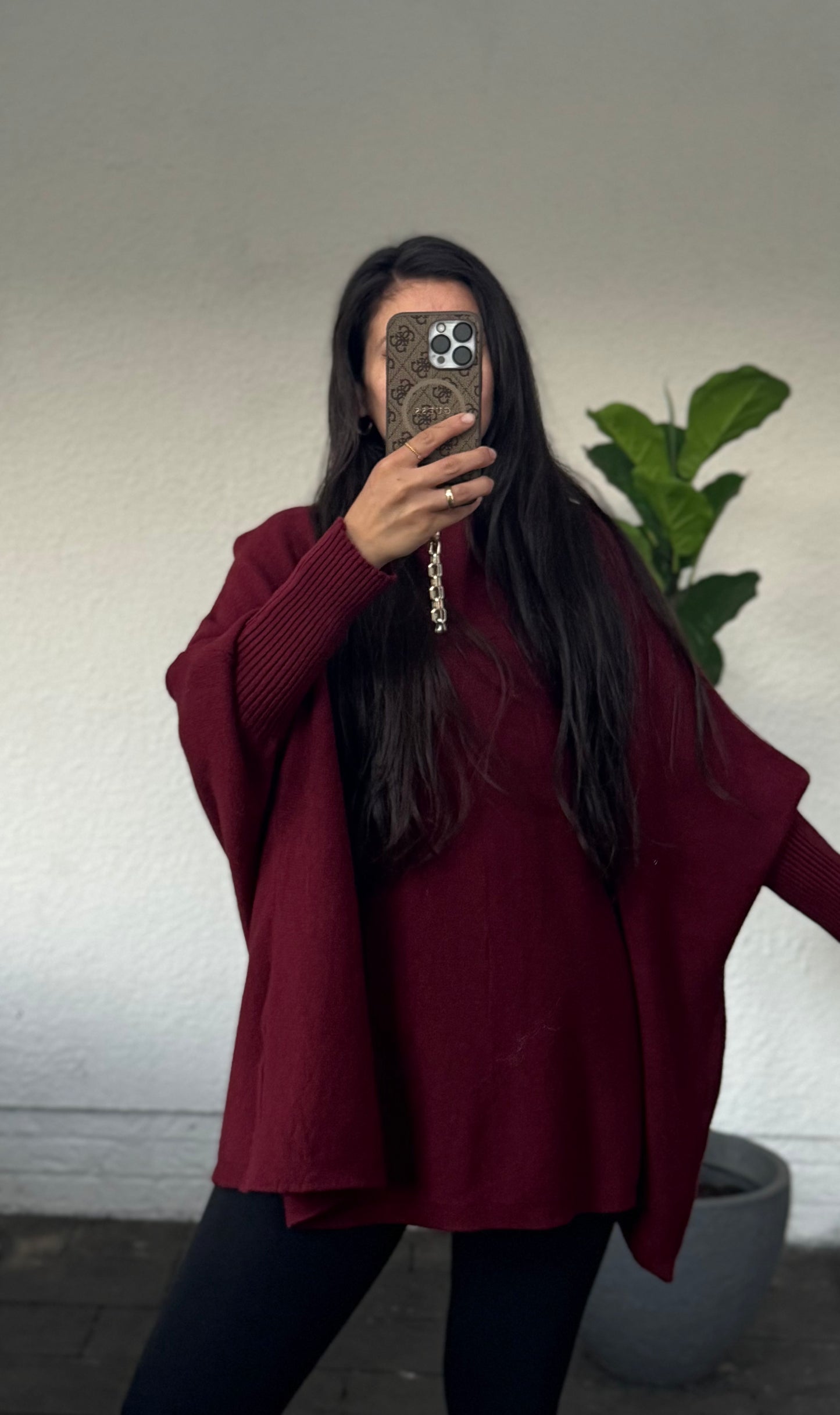 Basic Pullover Bordeaux