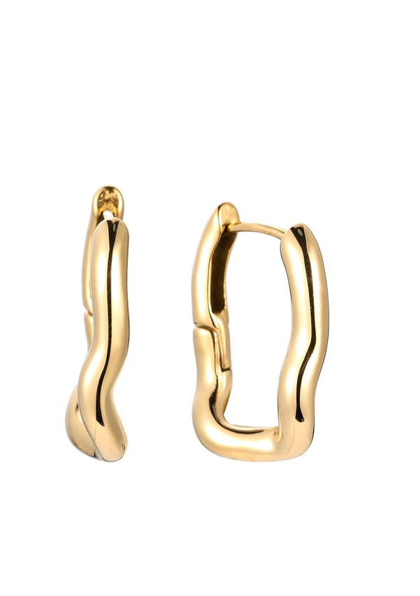 Molten chain link Ohrringe