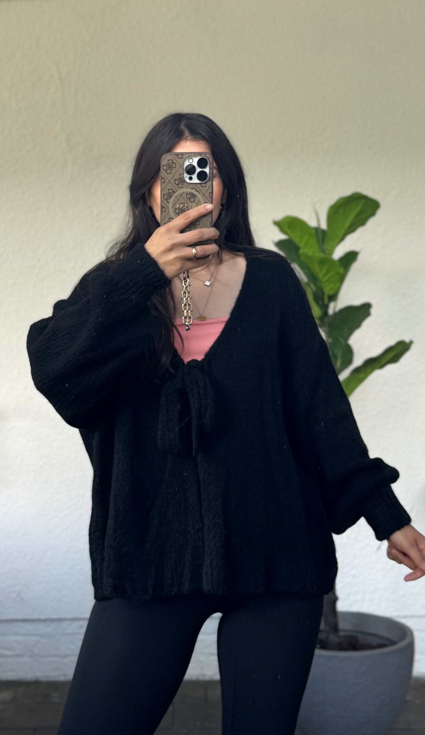 Insidr Cardigan schwarz