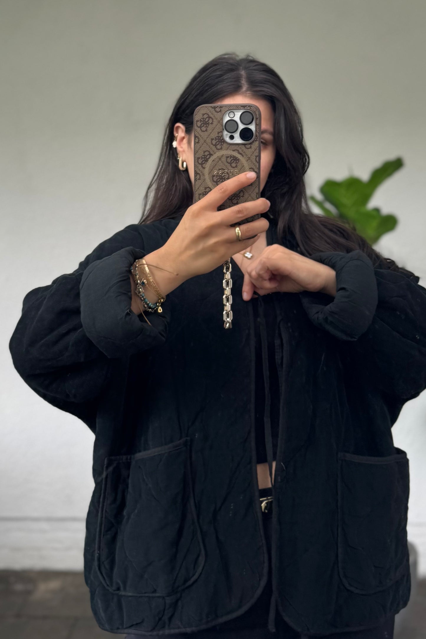 Babycord Jacke schwarz