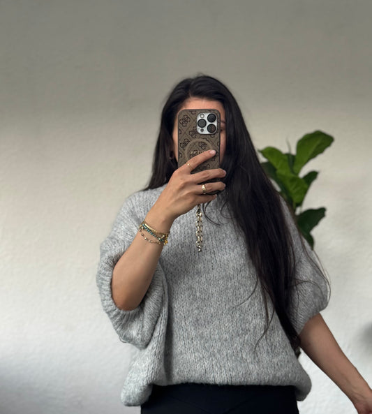 Cutie Midarm Pulli grau