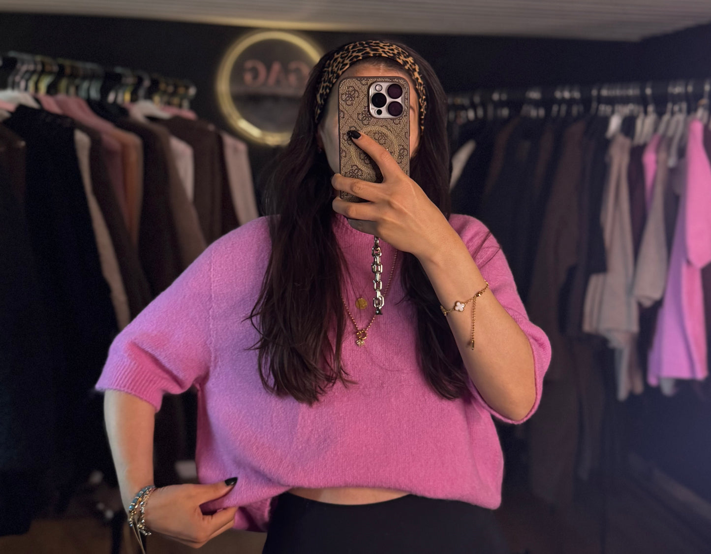 Midarm Soft fluffy Alpaka pink