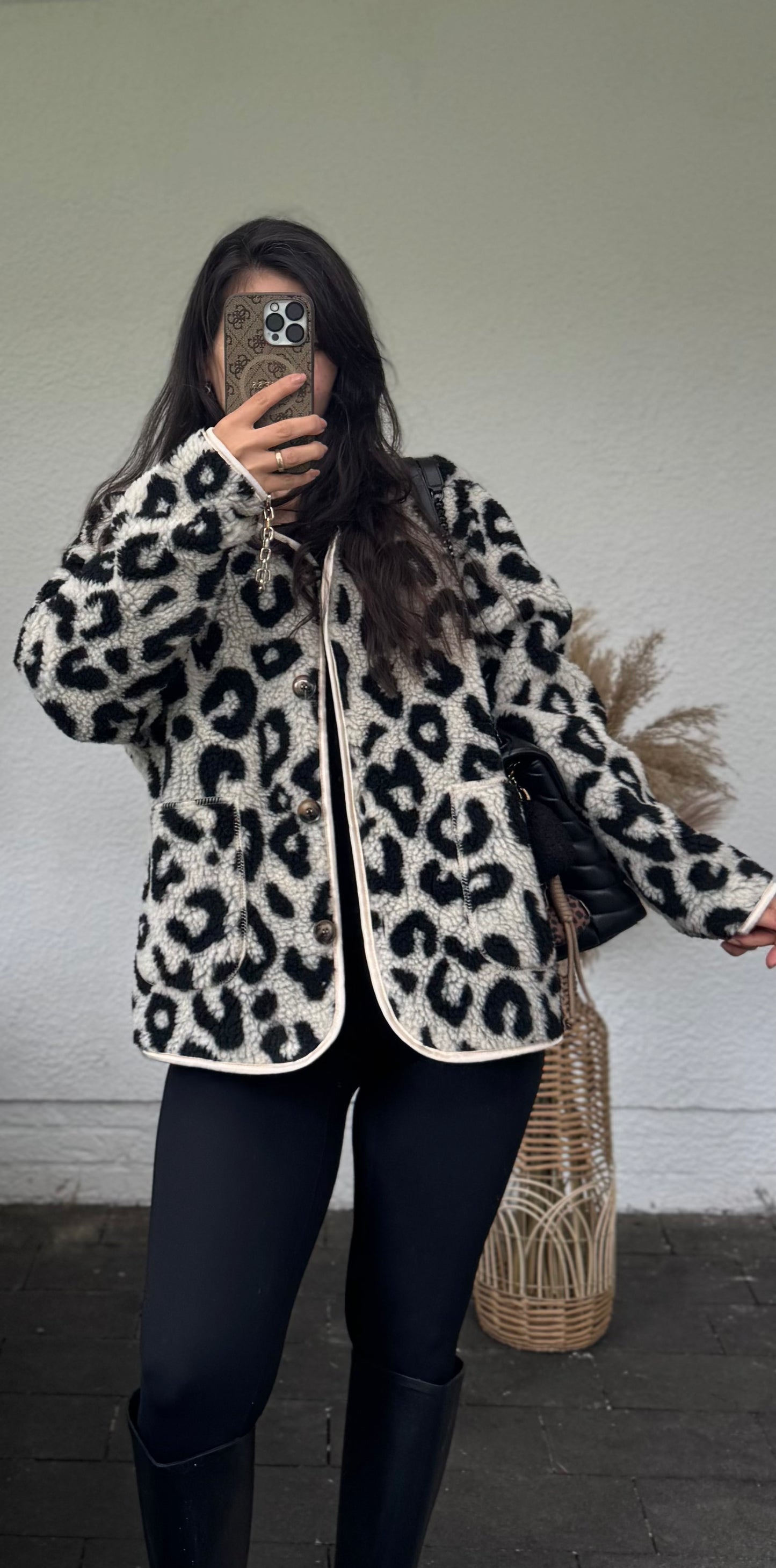 Kurze Leo Teddyjacke