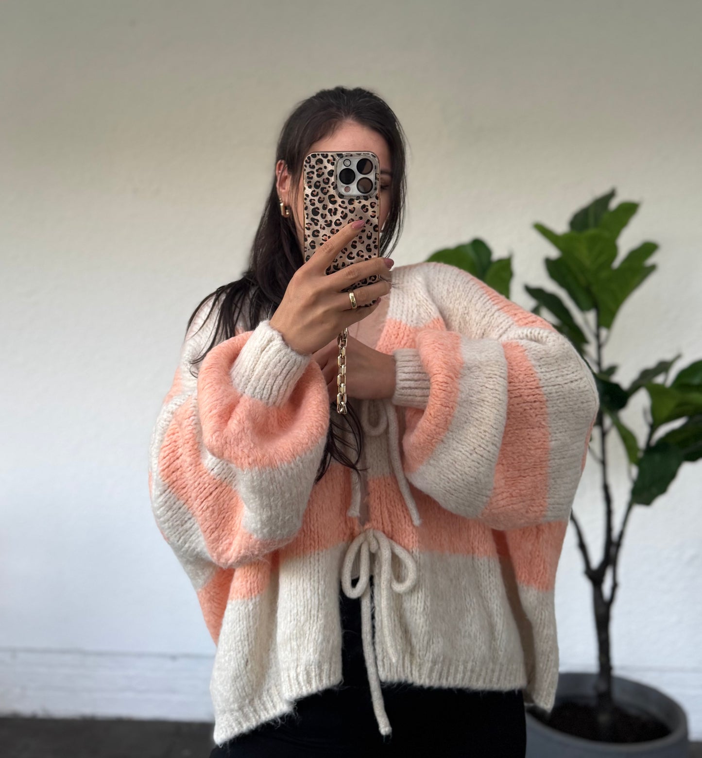 Bonbon Cardigan gestreift versch. Farben